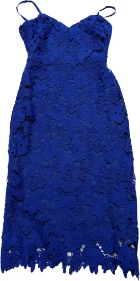 Allegra K Lace Dress for Women's Spaghetti Straps Wedding Guest Bodycon Sleeveless Party Midi Dresses