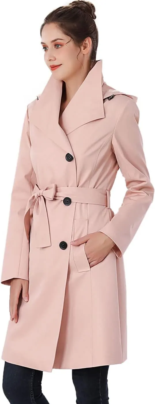 BGSD Women Jessie Waterproof Hooded Trench Coat - Regular & Plus Size