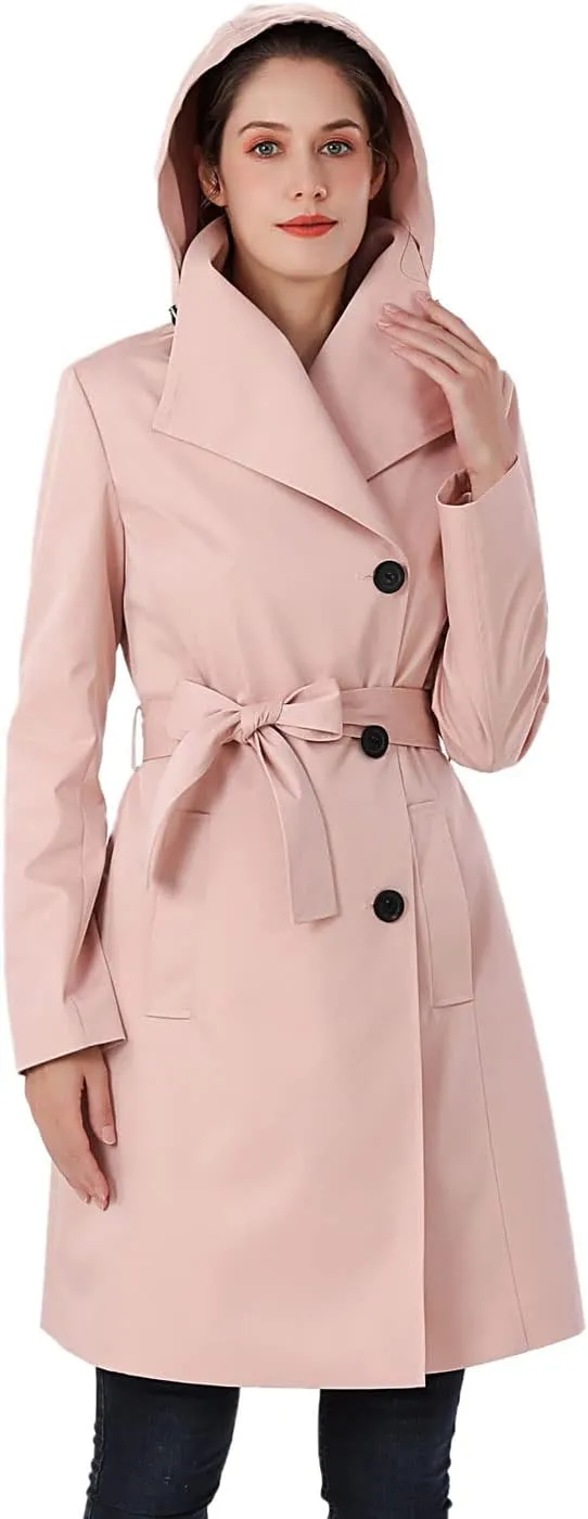 BGSD Women Jessie Waterproof Hooded Trench Coat - Regular & Plus Size