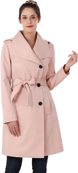 BGSD Women Jessie Waterproof Hooded Trench Coat - Regular & Plus Size