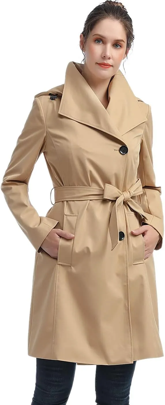 BGSD Women Jessie Waterproof Hooded Trench Coat - Regular & Plus Size