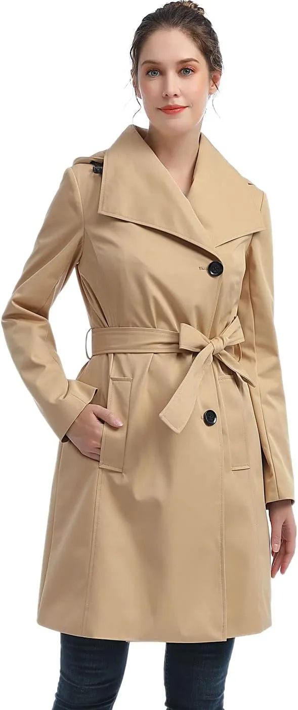 BGSD Women Jessie Waterproof Hooded Trench Coat - Regular & Plus Size