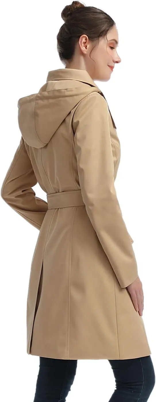BGSD Women Jessie Waterproof Hooded Trench Coat - Regular & Plus Size