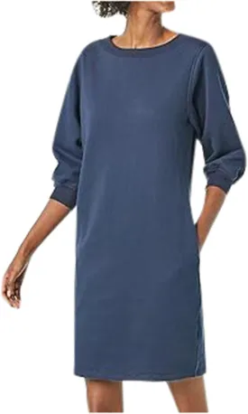 Casual Dresses for Women Summer Short Sleeve Crewneck Tie Waist T Shirt Dress Belted Dresses with Pockets