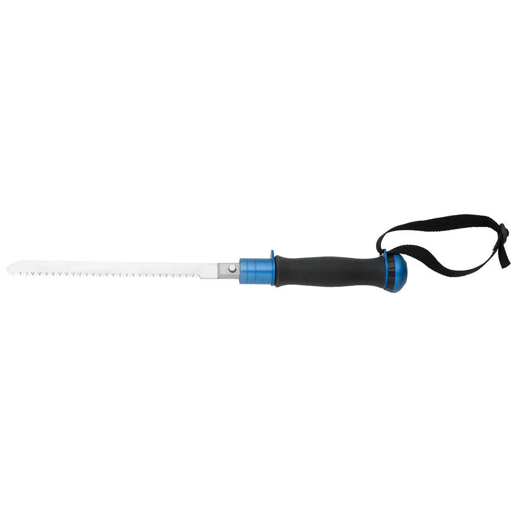 Cathedral Peak Hiking Staff Silver and Blue w/ Blade
