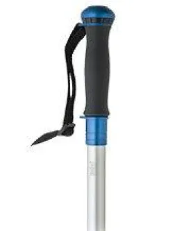 Cathedral Peak Hiking Staff Silver and Blue w/ Blade