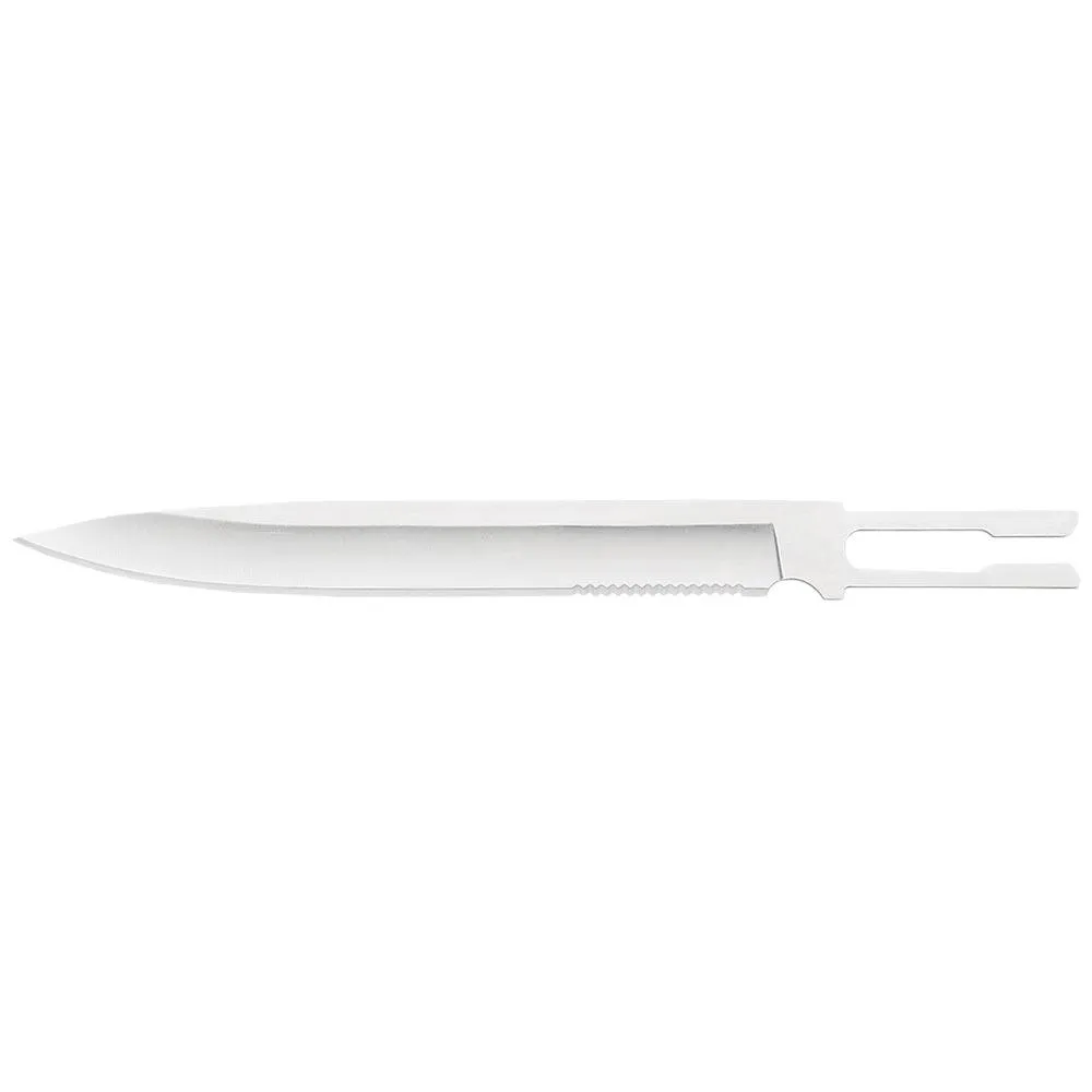 Cathedral Peak Hiking Staff Silver and Blue w/ Blade