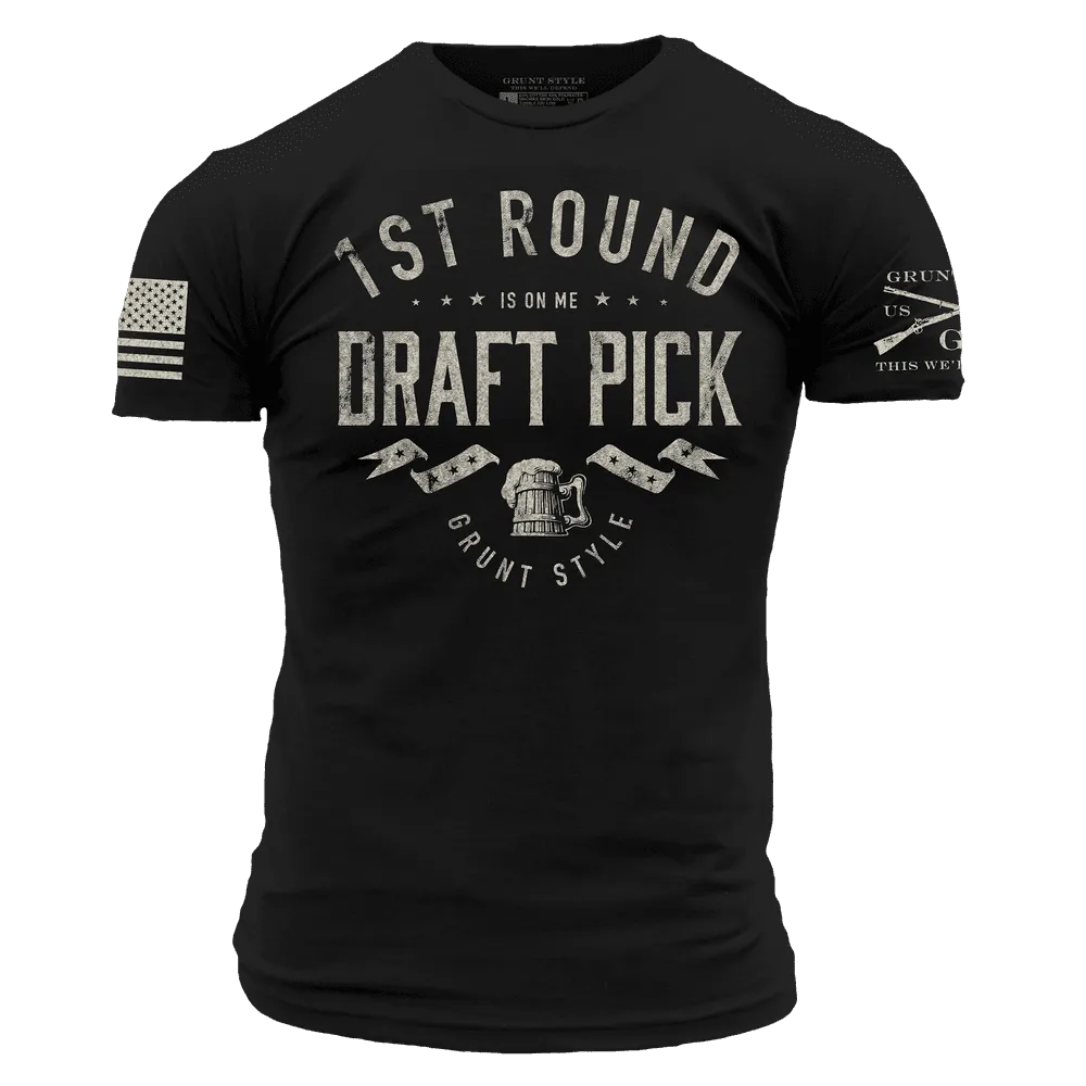 Draft Pick T-Shirt - Black