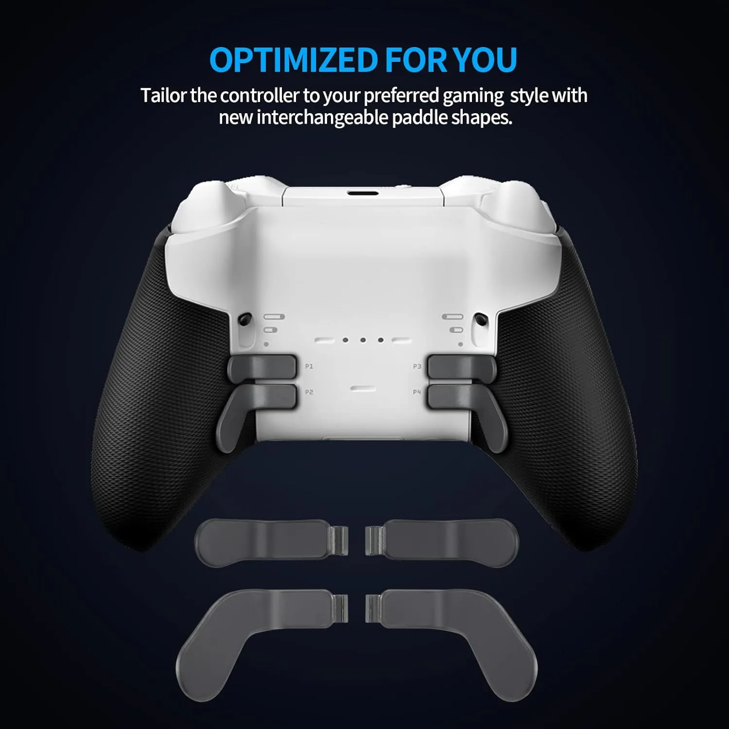 Elite Controller Paddles - OEM Metal Stainless Steel Replacement Parts Accessories with 1 D Pad for Xbox Elite Series 2 & 1 and Core Controller