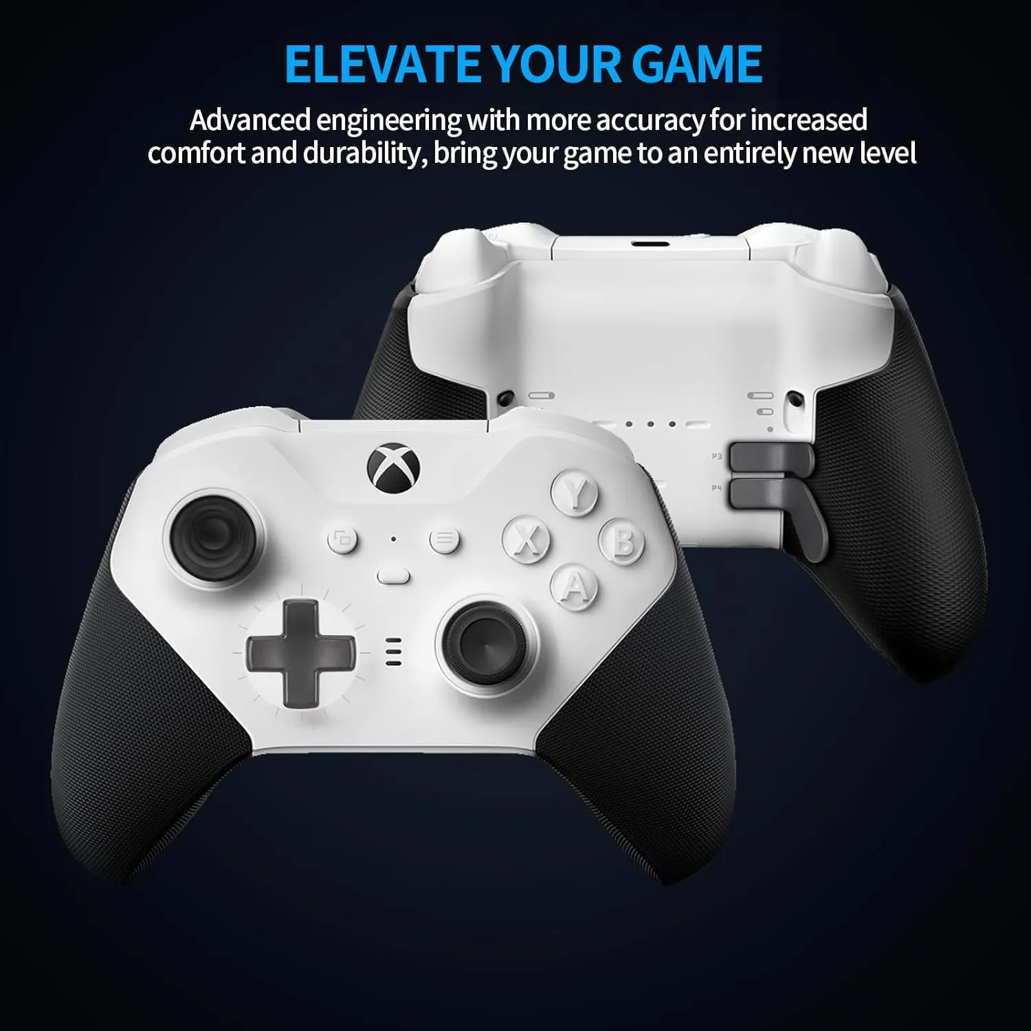 Elite Controller Paddles - OEM Metal Stainless Steel Replacement Parts Accessories with 1 D Pad for Xbox Elite Series 2 & 1 and Core Controller