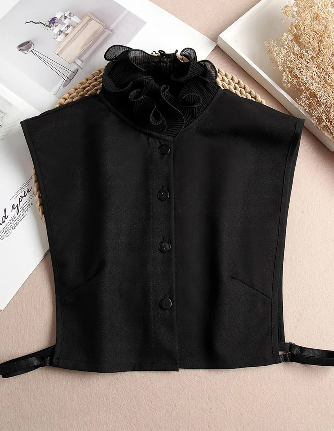 Fake Collar Shirt Versatile Accessories Victorian Chiffon Dickey Collar For Women