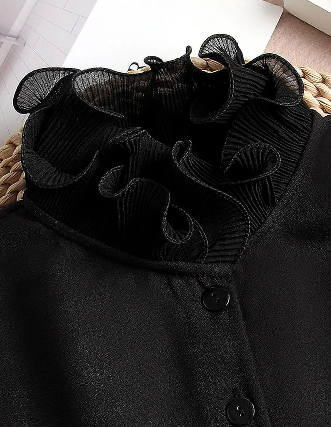 Fake Collar Shirt Versatile Accessories Victorian Chiffon Dickey Collar For Women