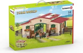 Schleich Stable with Horses & Accessories