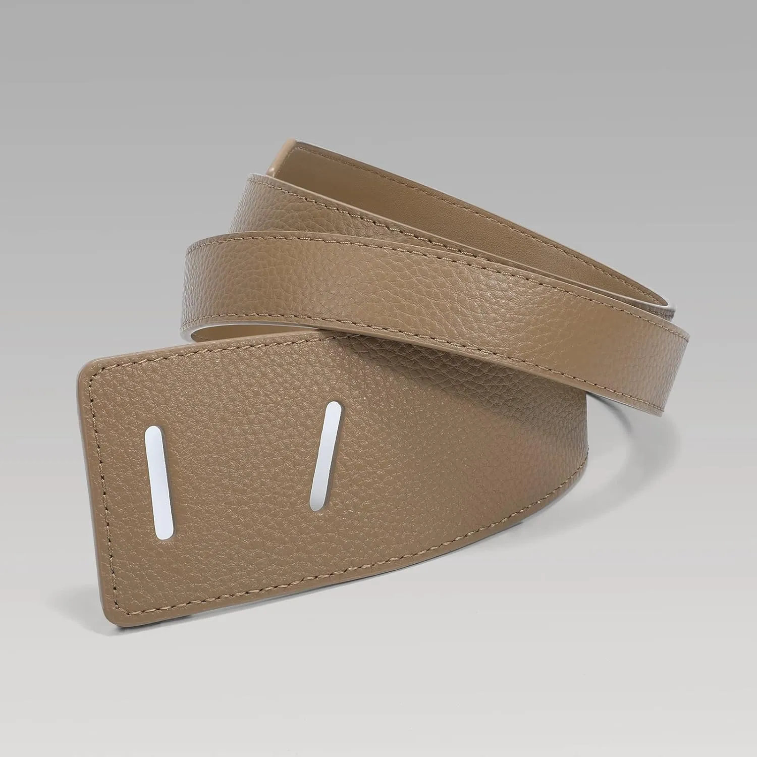 SUOSDEY 2 Pack Women Tie a Knot Belt Genuine Leather Full Grain Leather Waist Belt for Dress Coat Clothing Accessories