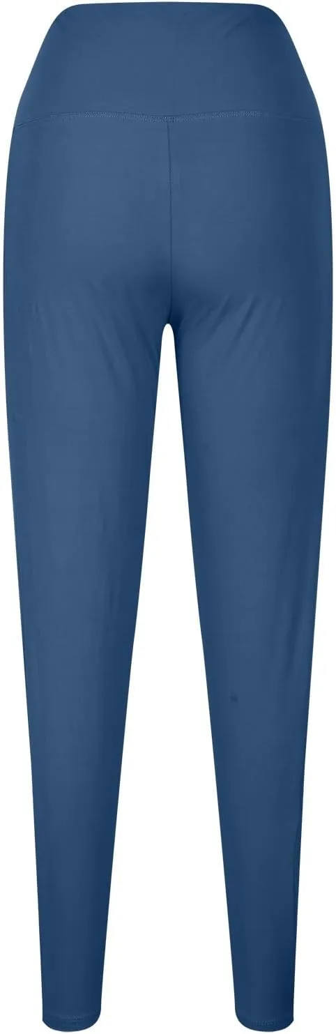 Women's Leggings Plus Size Workout Leggings Tummy Control Leggings with Pockets Stretch Yoga Leggings Athletic Pants